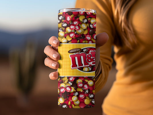 Kansas City Chiefs M&Ms Winning Size Themed Tumblers