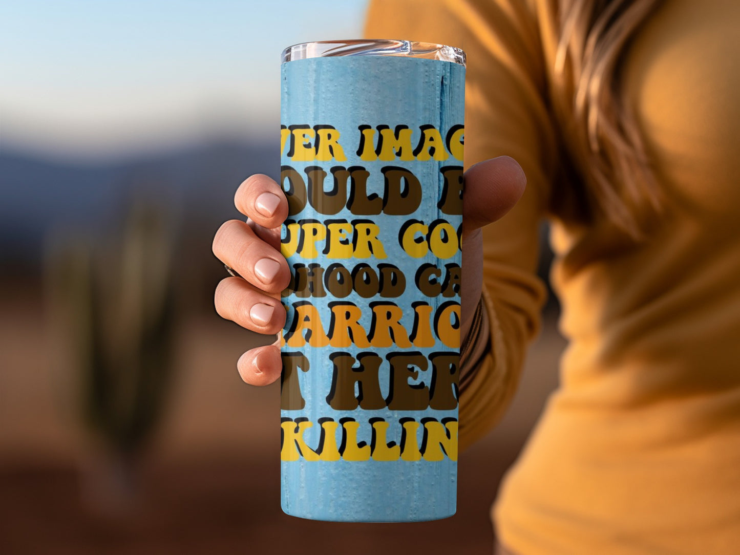 Super Cool Hood Cat Warrior Tumbler for Hot Drinks
