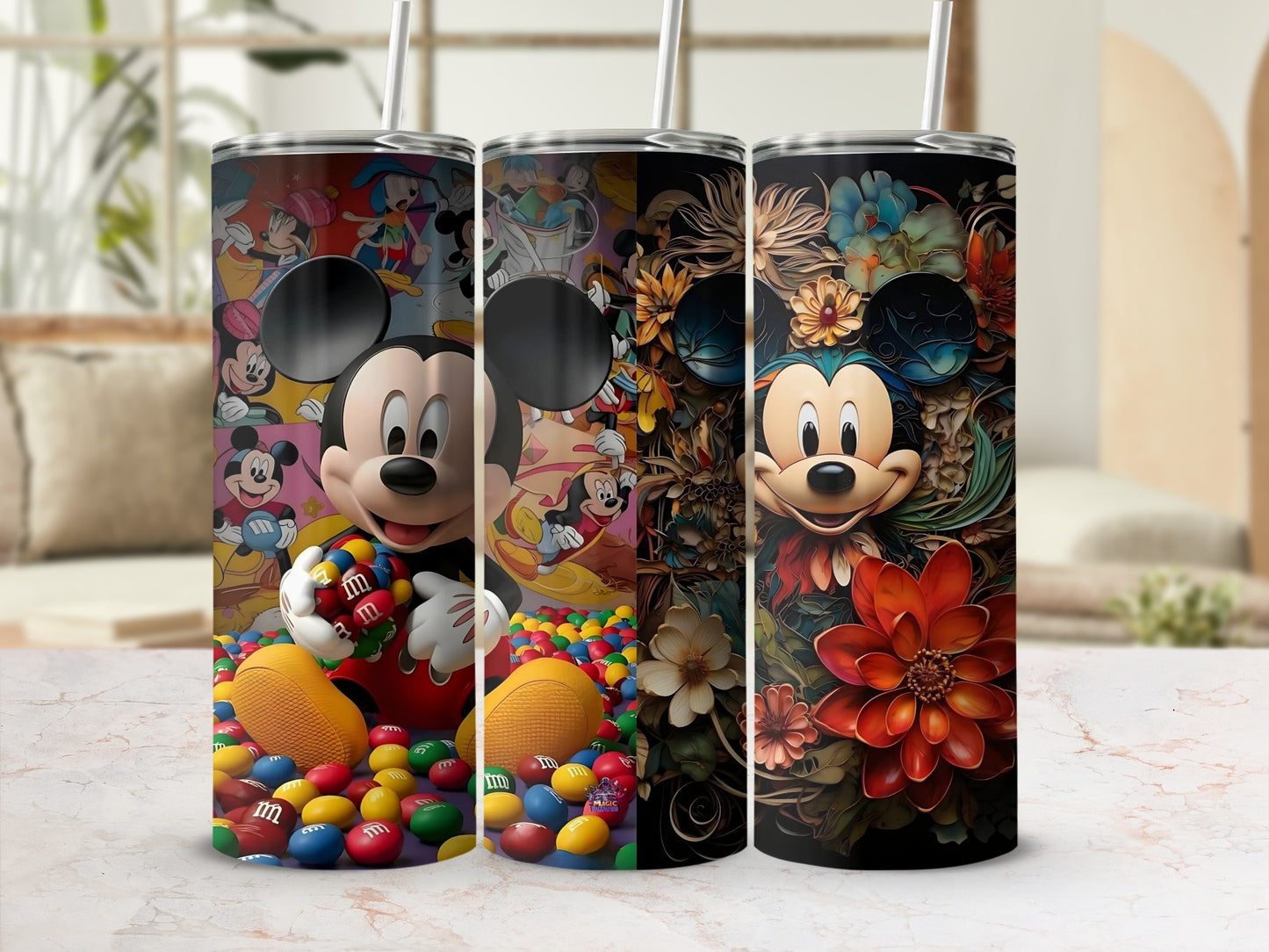 Mickey Mouse Themed Colorful Tumbler Collection