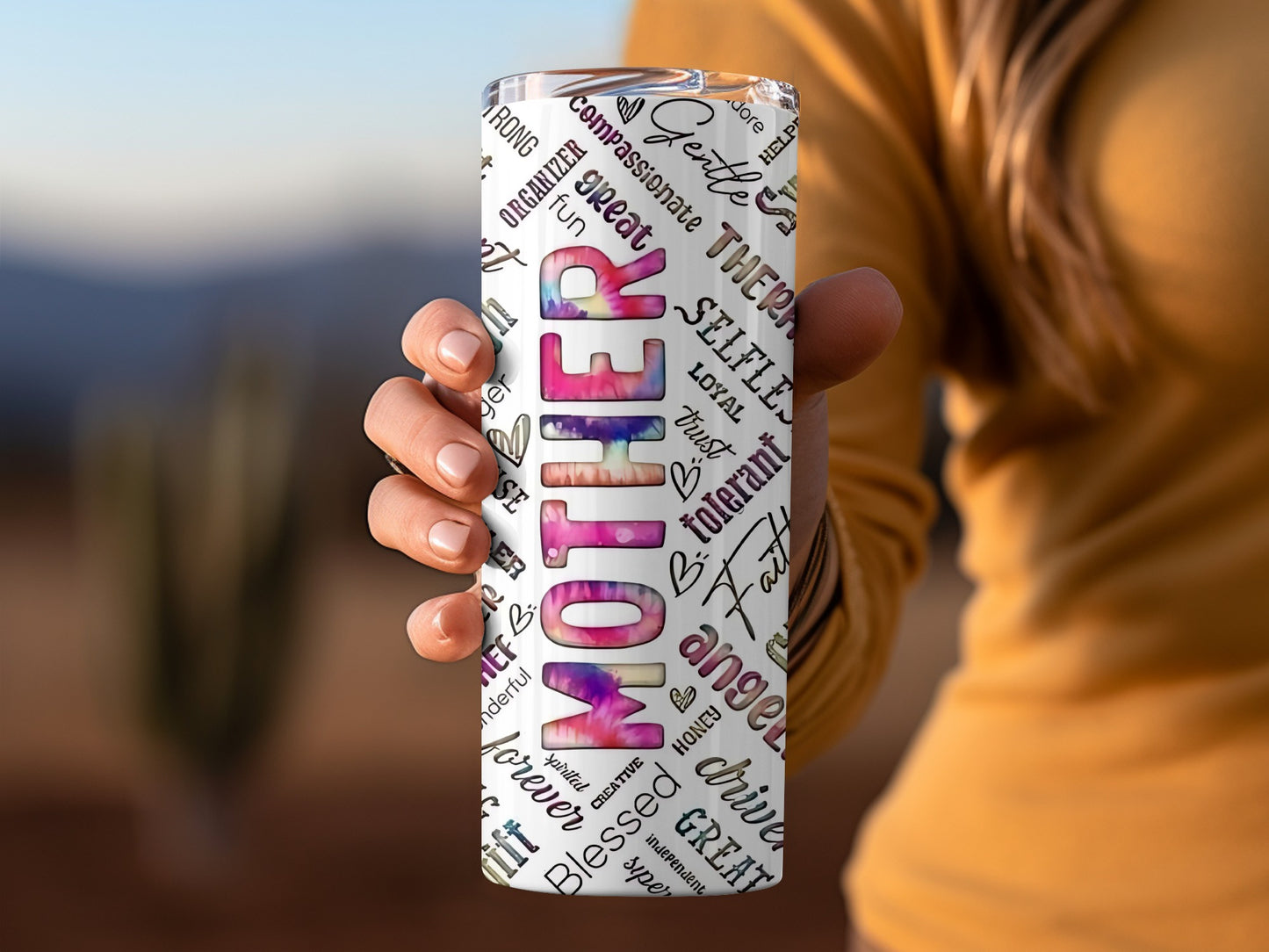 Mother Themed Colorful and Inspirational Tumbler