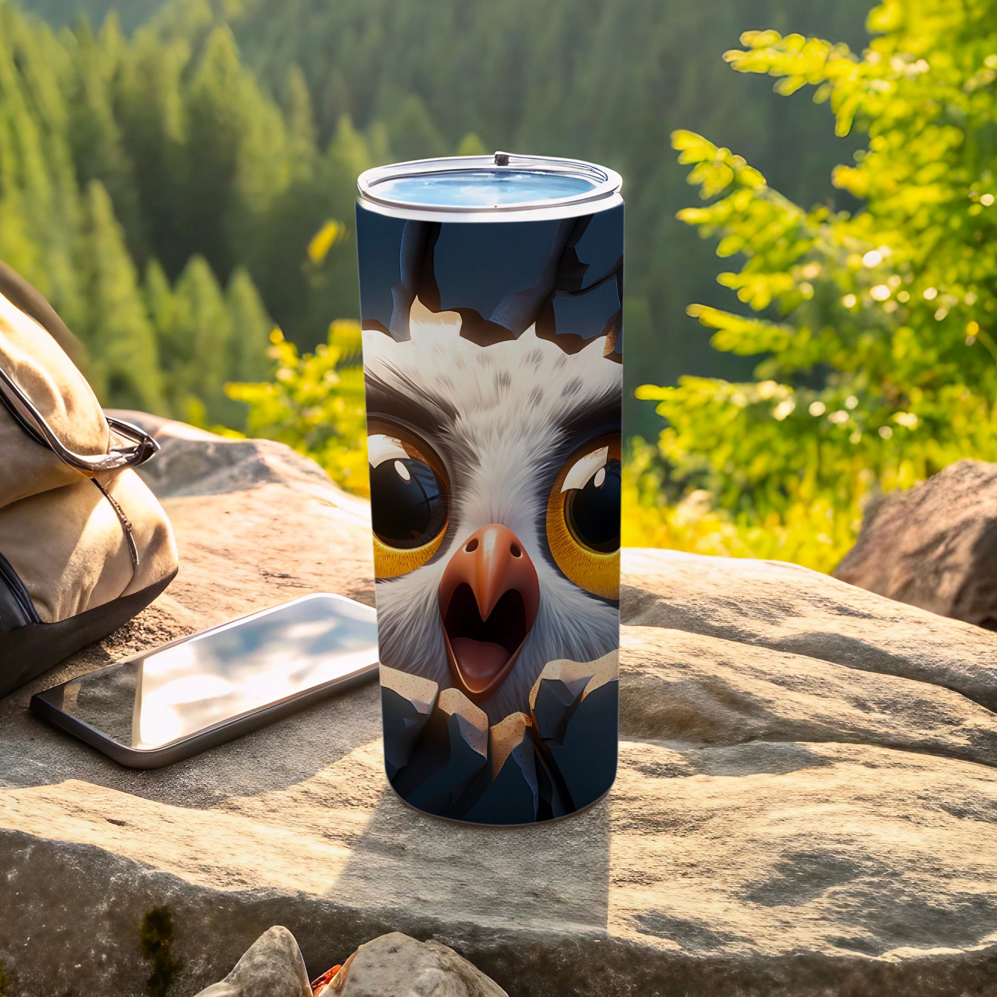 Owl Face Tumbler Cracked Effect Big Eyes product type
Tumbler
Owl
Cute Owl
Cartoon Owl
Bird
Wildlife
Animal
Face
Big Eyes
Cracked Design
Unique
Drinkware
Beverage
Portable
Travel Mug
Outdoors
Nature Theme
Gift Idea
Funny Owl
Adventure