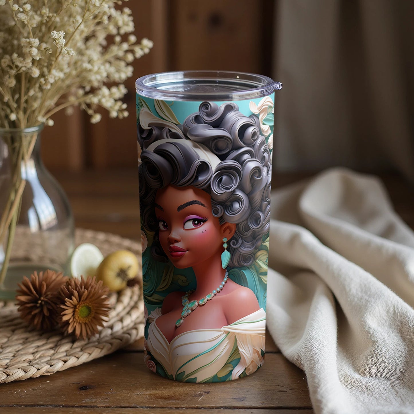 Beautifully Illustrated Insulated Tumbler for Daily Use