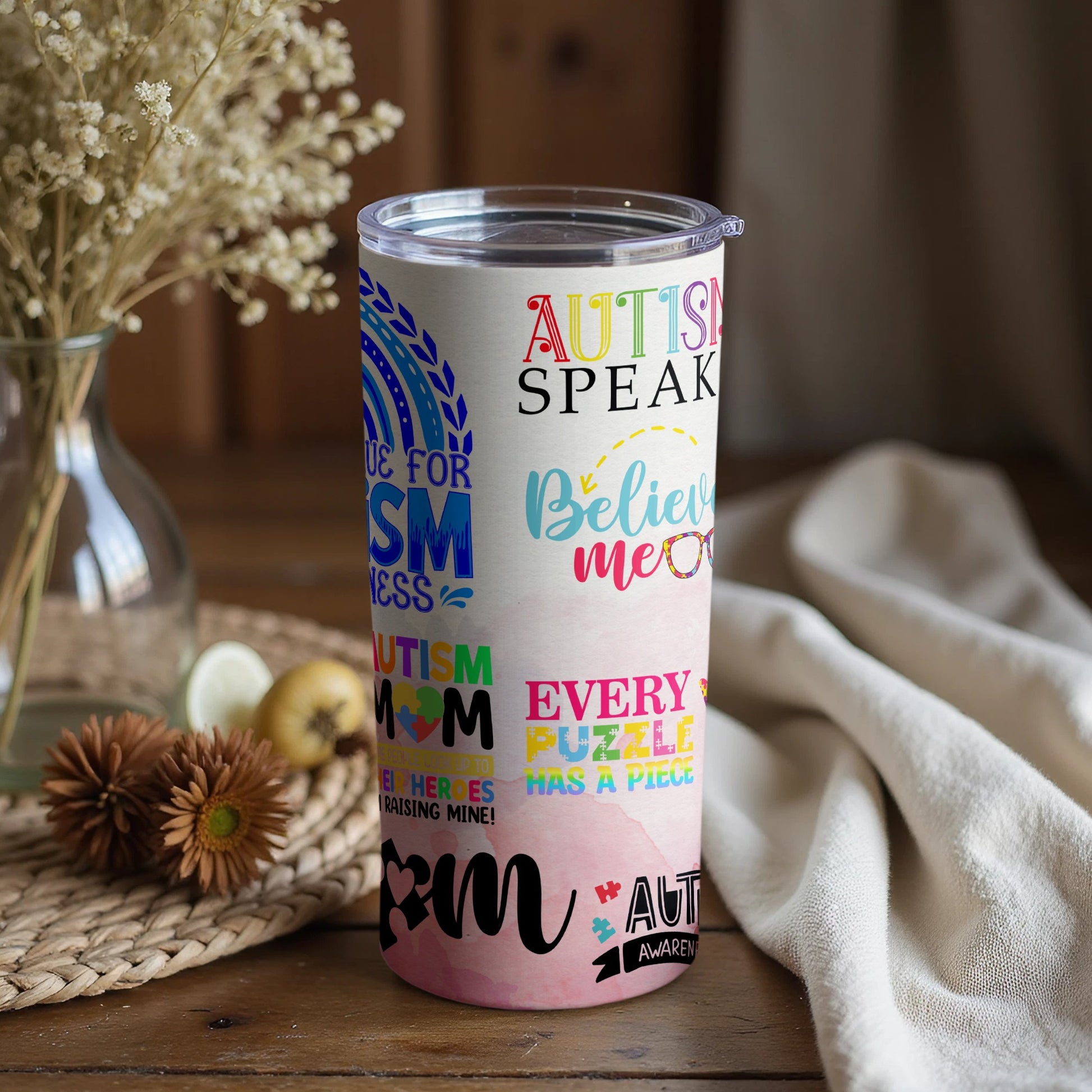 Autism Awareness Inspirational Quotes Tumbler