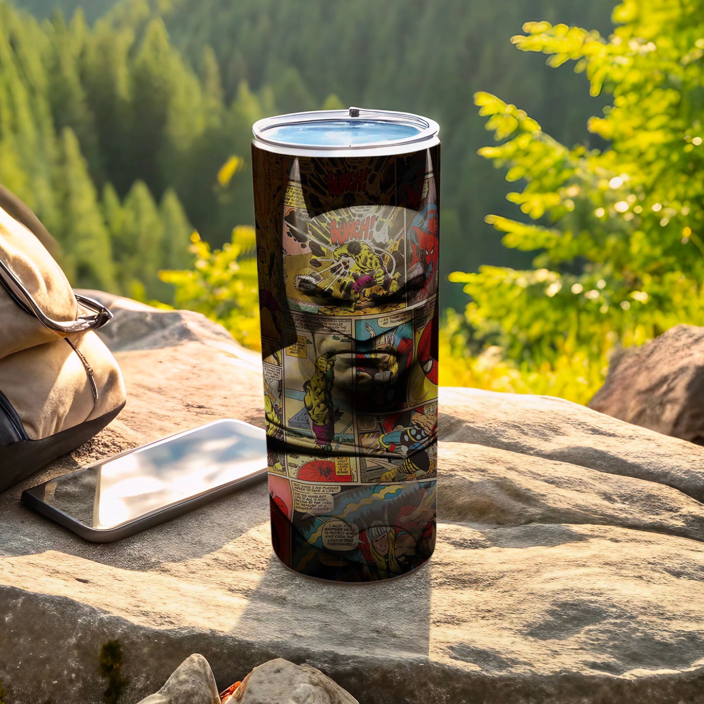 Comic Book Hulk Thor Spider-Man Classic Tumbler
