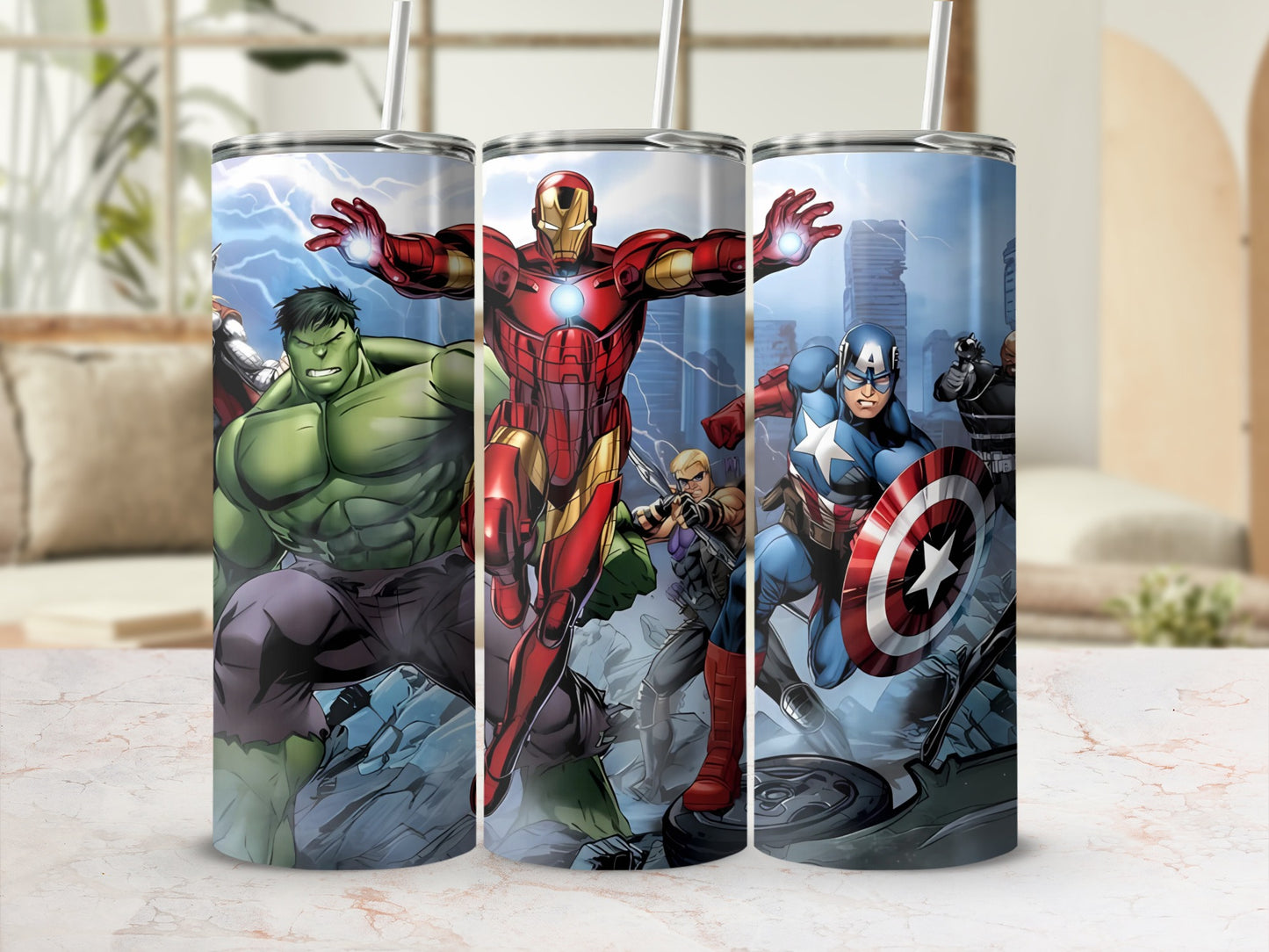 Avengers Characters Insulated Tumbler Cup