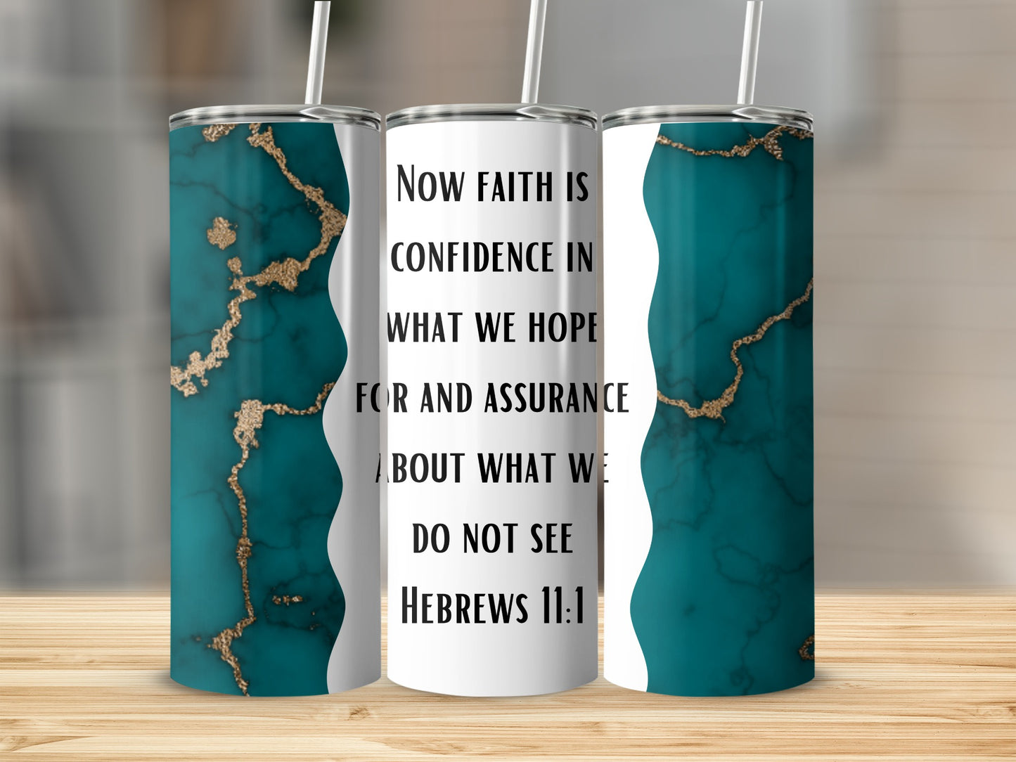 Faith is Confidence Hebrews 11 Insulated Tumbler