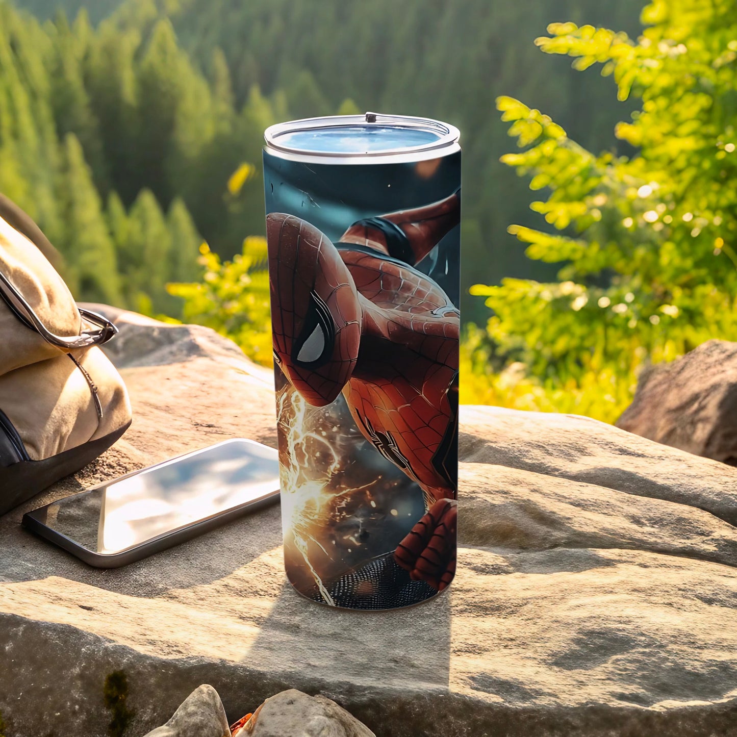 Spider-Man Tumbler with Vibrant Outdoor Design
