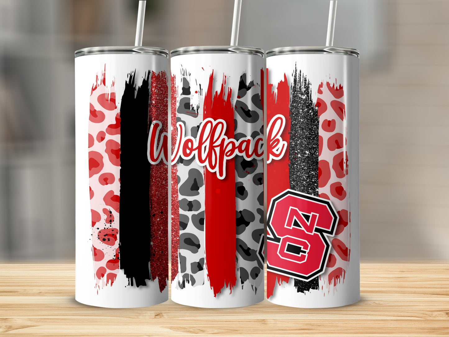 Wolfpack Letter Tumblers
