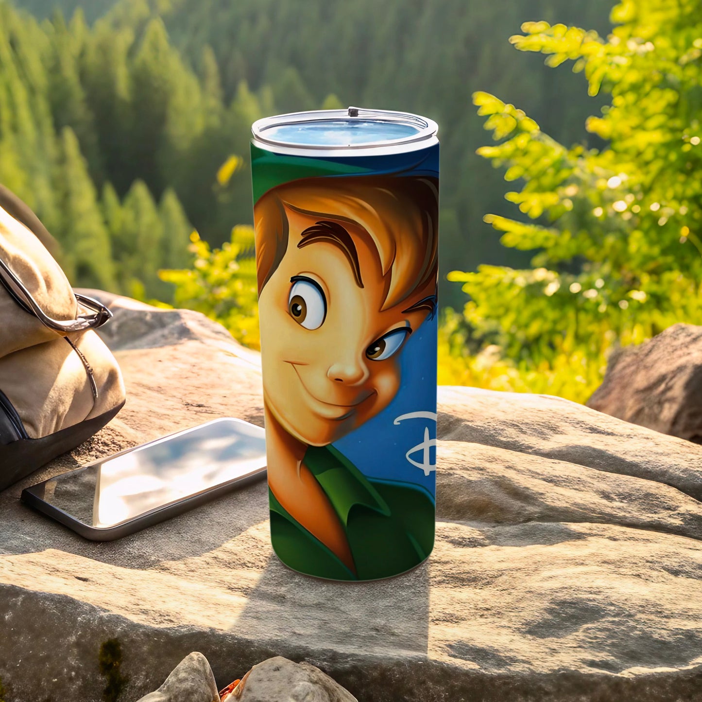 Peter Pan Character Travel Tumbler for Outdoor Adventures