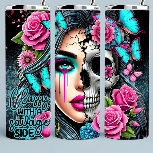 Classy With a Sassy Side skull and roses