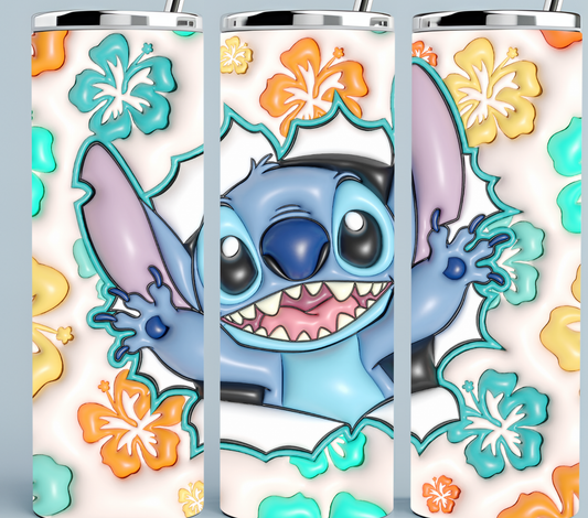 Stitch 3D Inflated tumbler