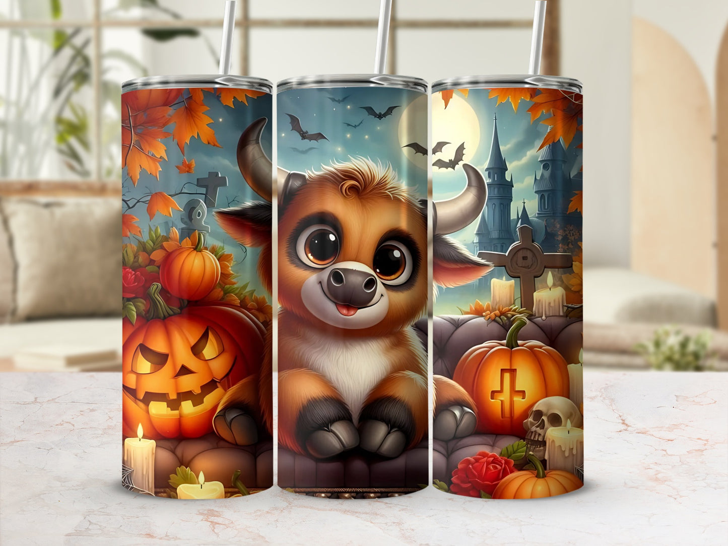 Cute Halloween Pumpkin and Cowboy Decor product
