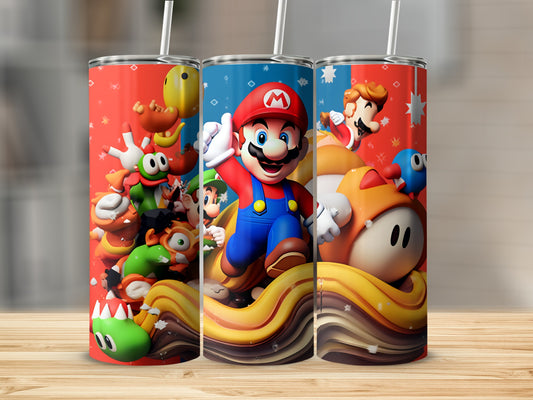 Colorful Animated Character Graphics Insulated Tumbler