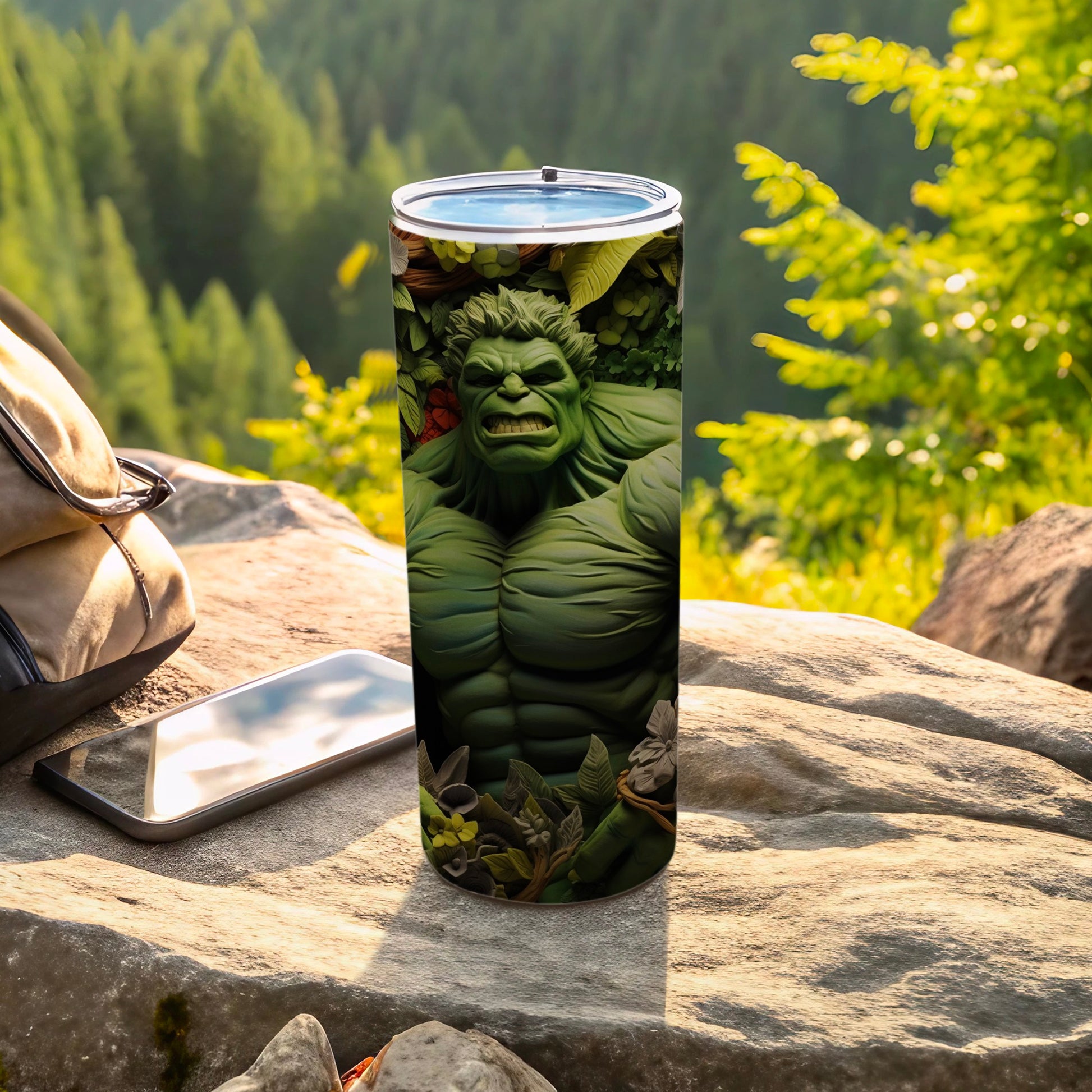 Hulk Themed Stainless Steel Travel Tumbler Cup 20oz