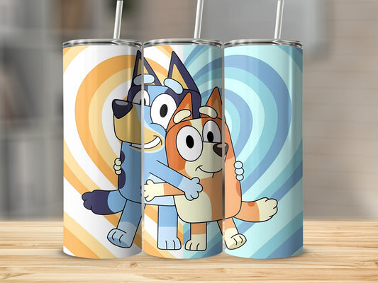 Cute Cartoon Characters Family Design Wrap Tumbler Product