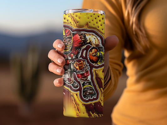 Washington Commanders Football Player Illustration Tumblers