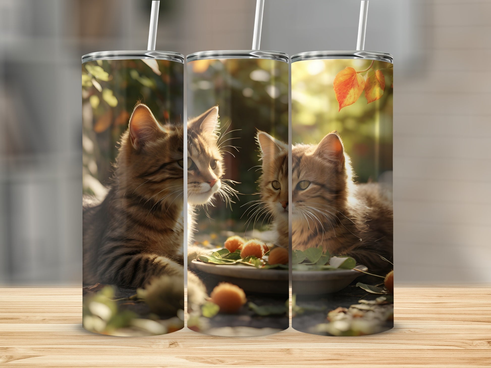 Golden Hour Kitten Garden Setting Bright Colors product type