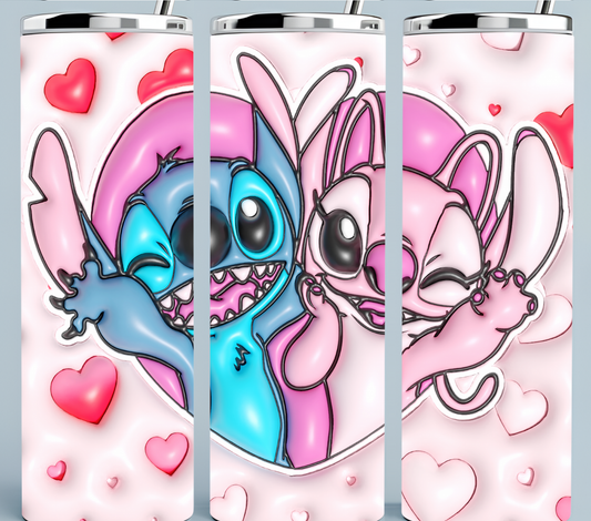 Stitch 3D Inflated tumbler