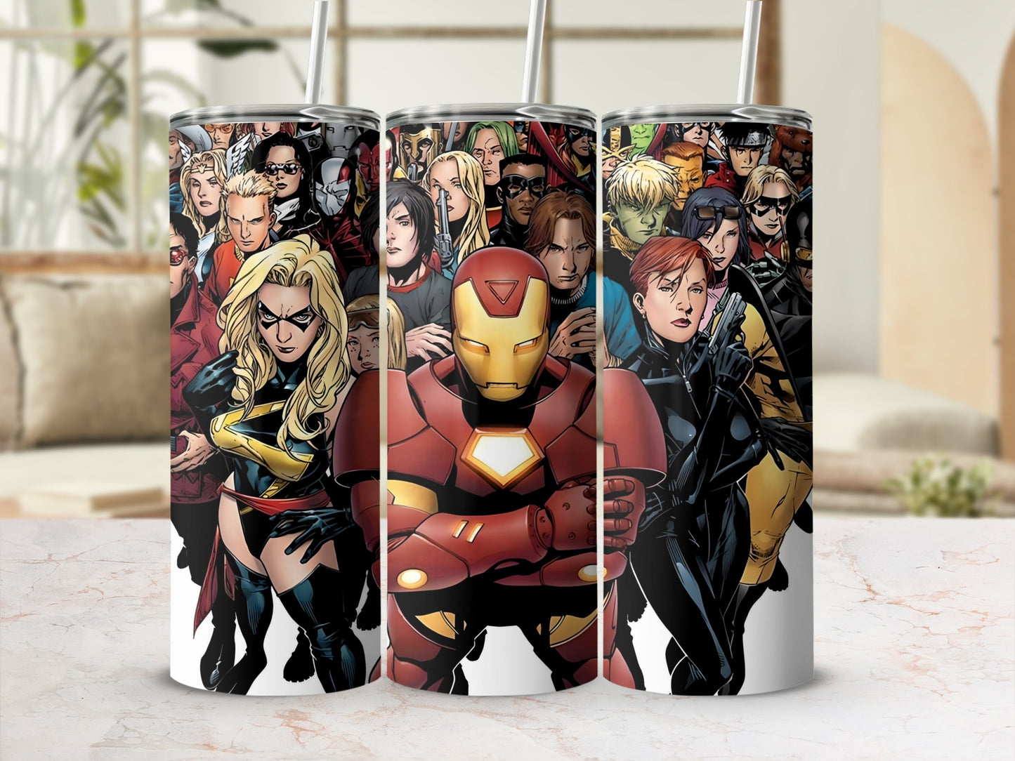 Marvel Superheroes Collage 20oz Tumbler Cup Product