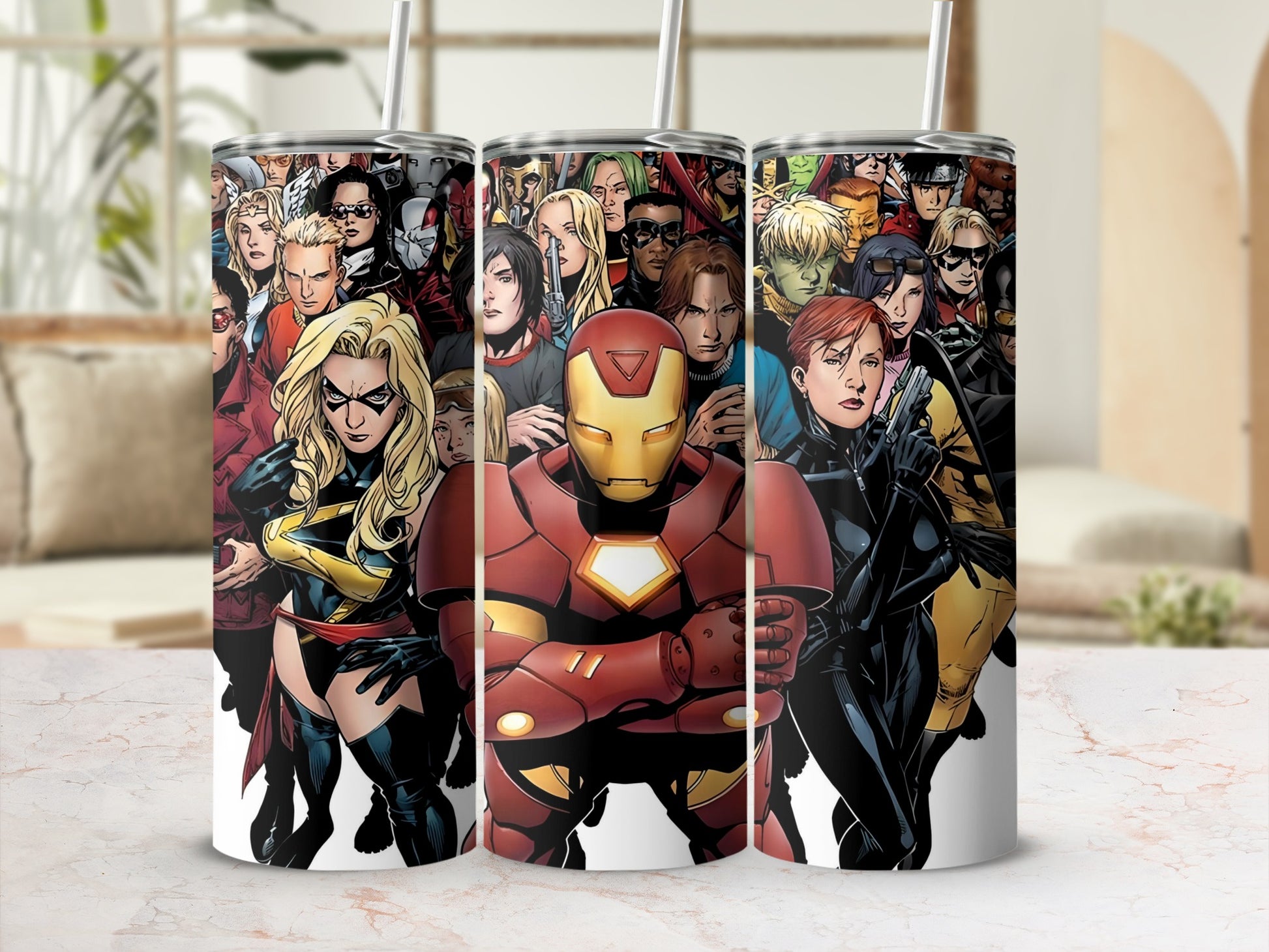 Marvel Superheroes Collage 20oz Tumbler Cup Product