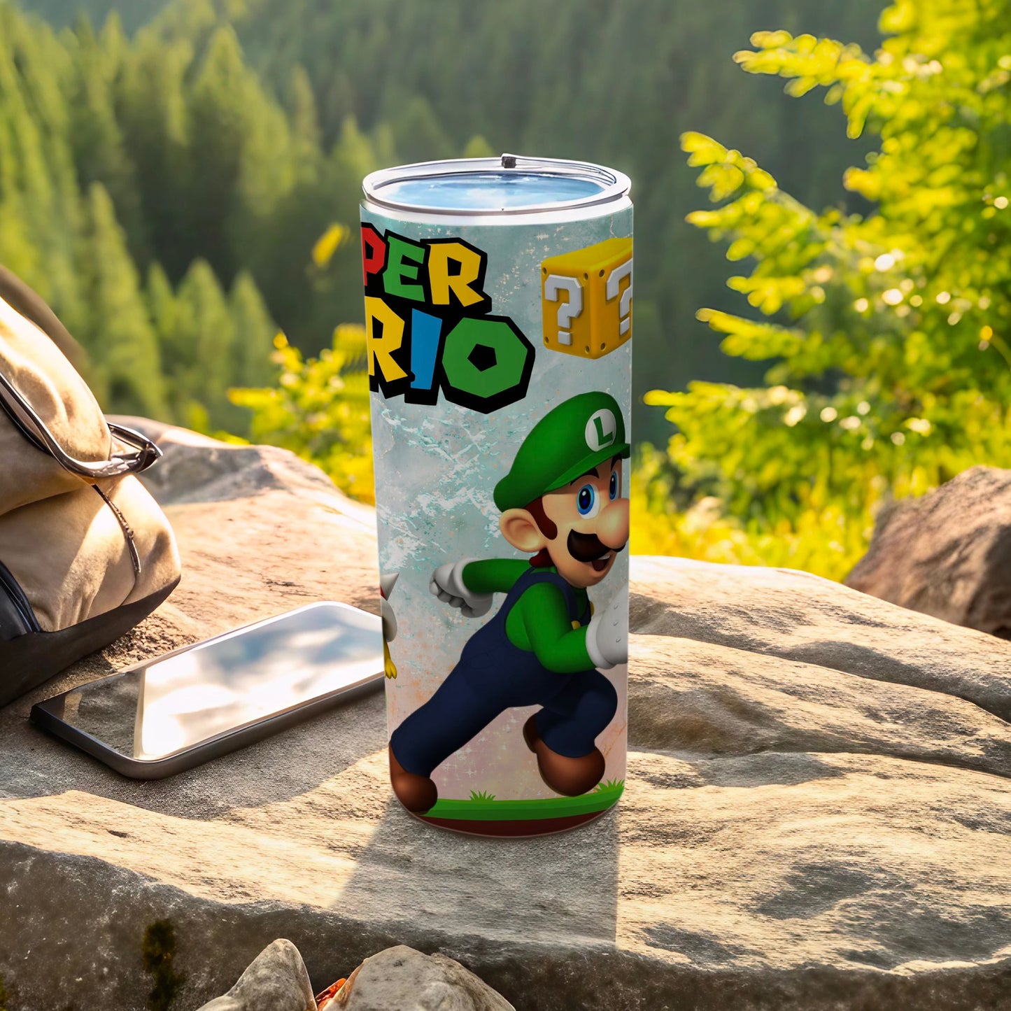 Super Mario Luigi Tumbler for Video Game Fans