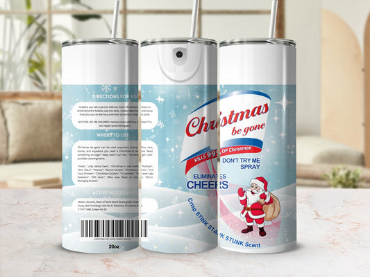 Christmas be gone spray eliminates cheers portable product