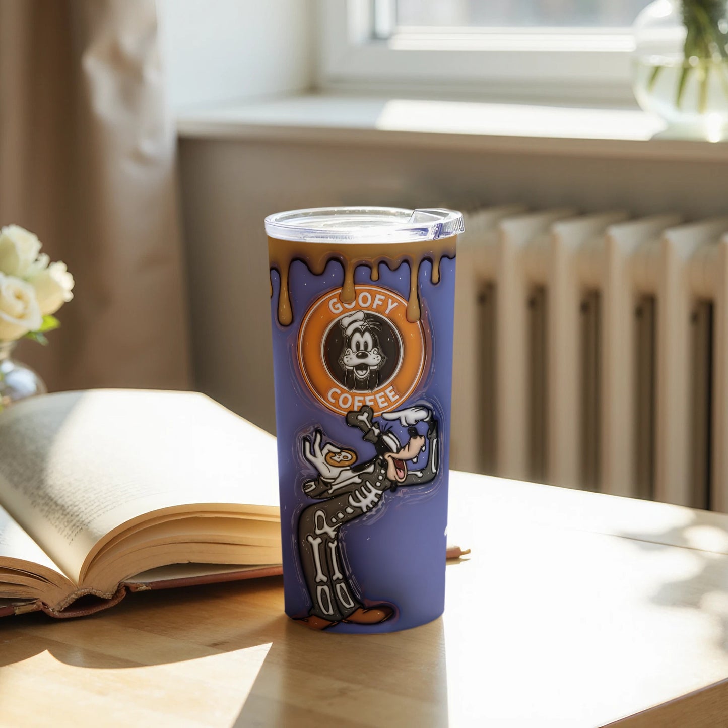 Goofy Coffee Insulated Travel Tumbler for Fun Drinks