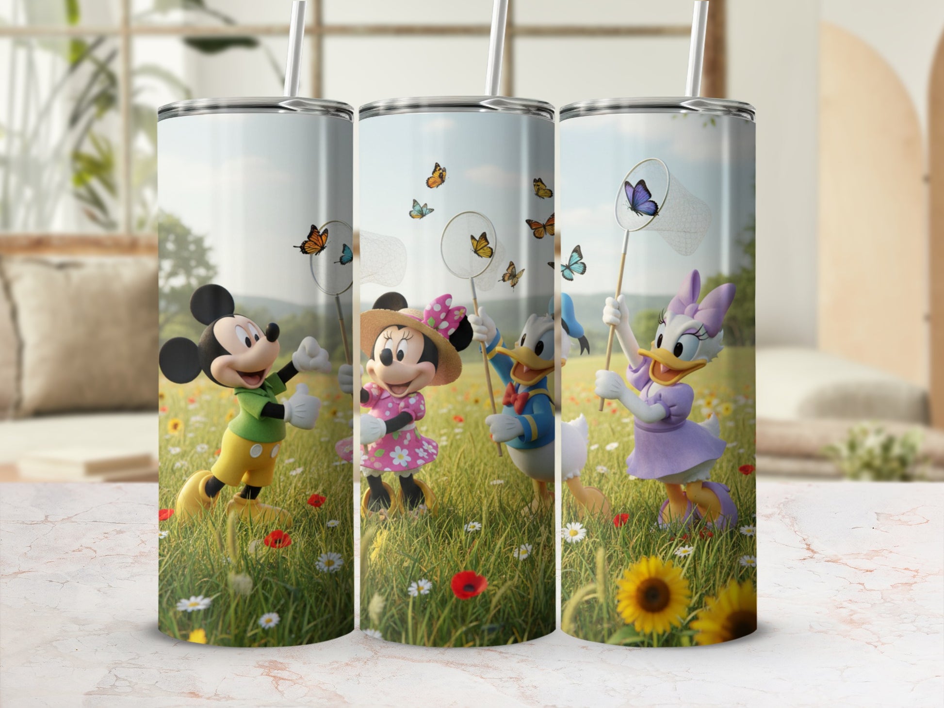 Mickey Mouse And Friends Butterfly Tumbler Cup