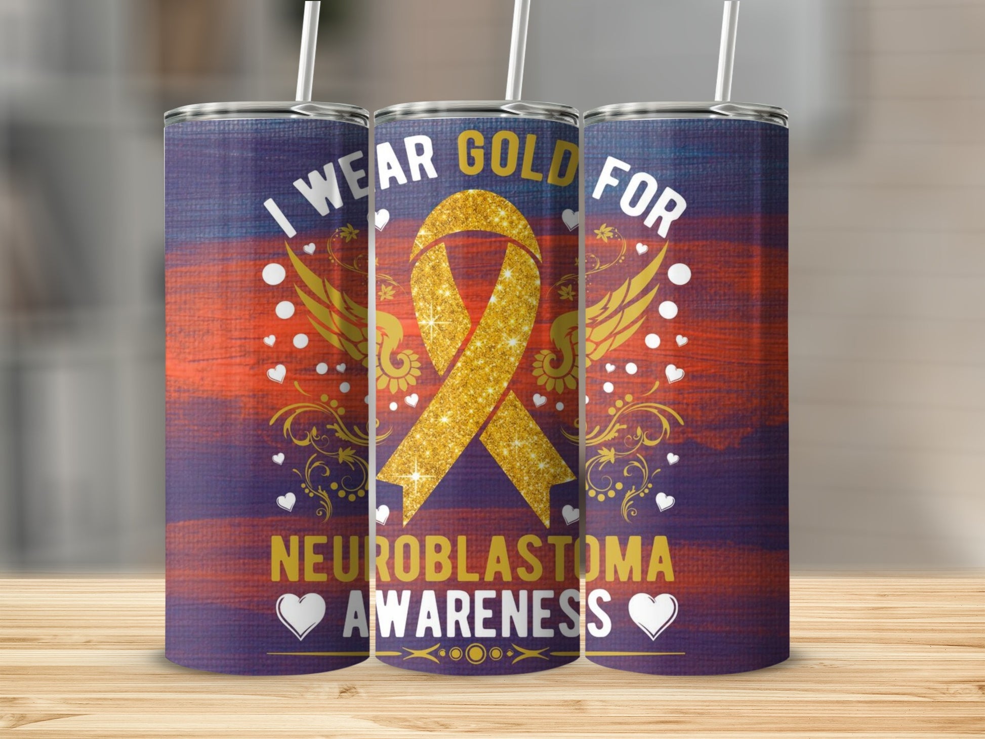 I Wear Gold for Neuroblastoma Awareness Tumbler