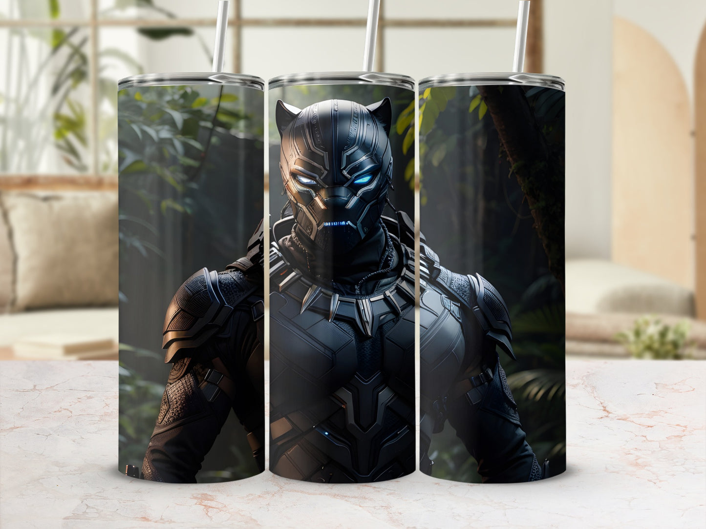 Black Panther Double-Walled Stainless Steel Tumbler