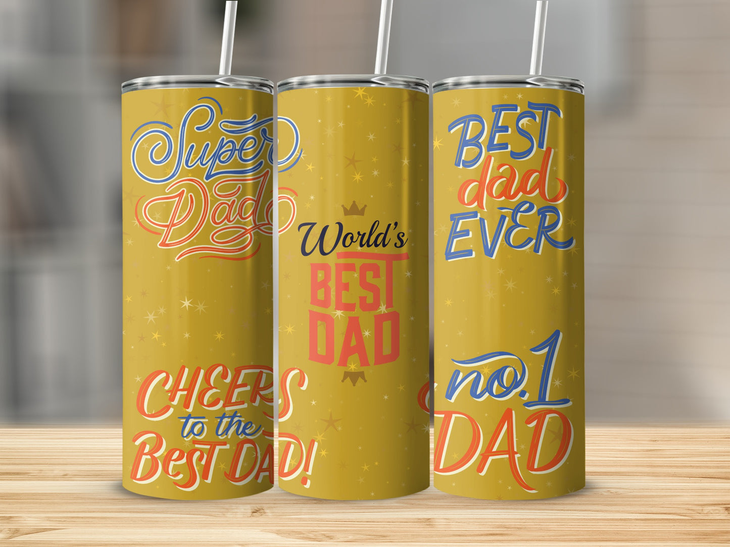 World's Best Dad Cheers No 1 Dad Super Dad tumbler