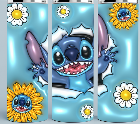 Stitch 3D Inflated tumbler