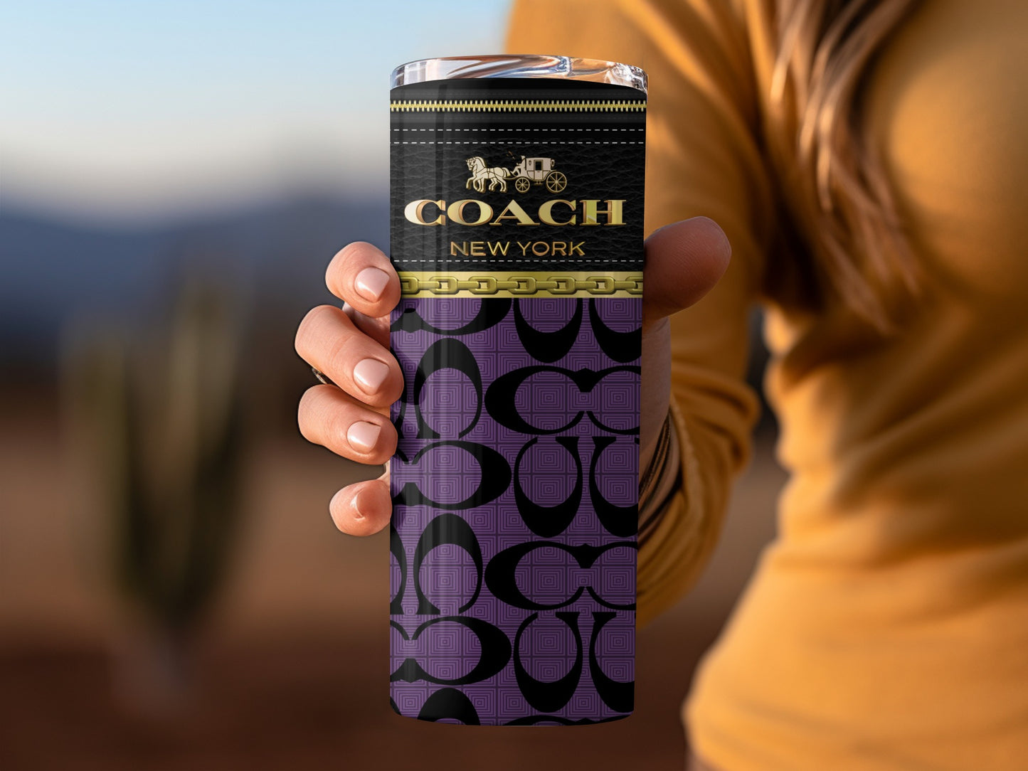 Coach New York Insulated Travel Tumbler for Beverages