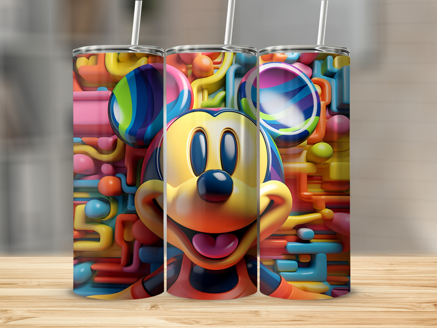 Vibrant Multicolor Mickey Mouse Tumbler商品