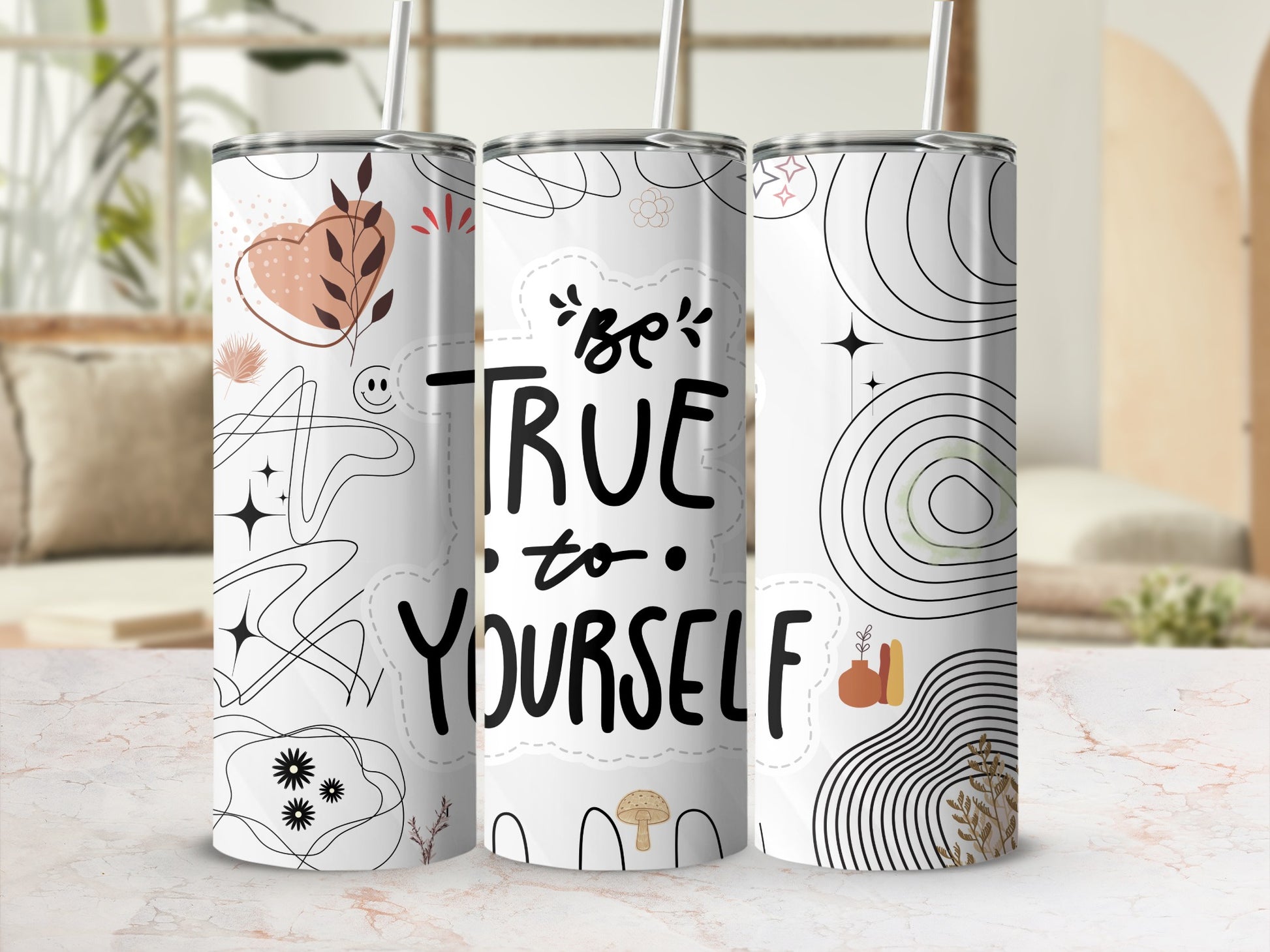 Be True to Yourself Inspirational Travel Mug