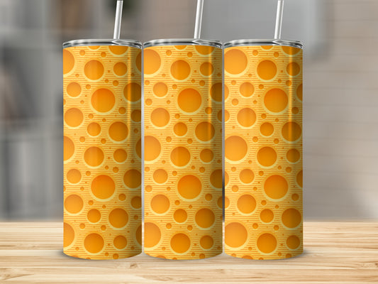 Yellow orange cheese pattern design tumbler product type