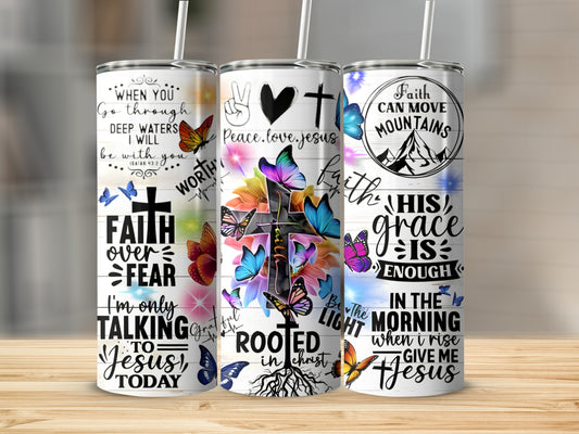 Inspirational Faith Quote Tumblers for Daily Motivation