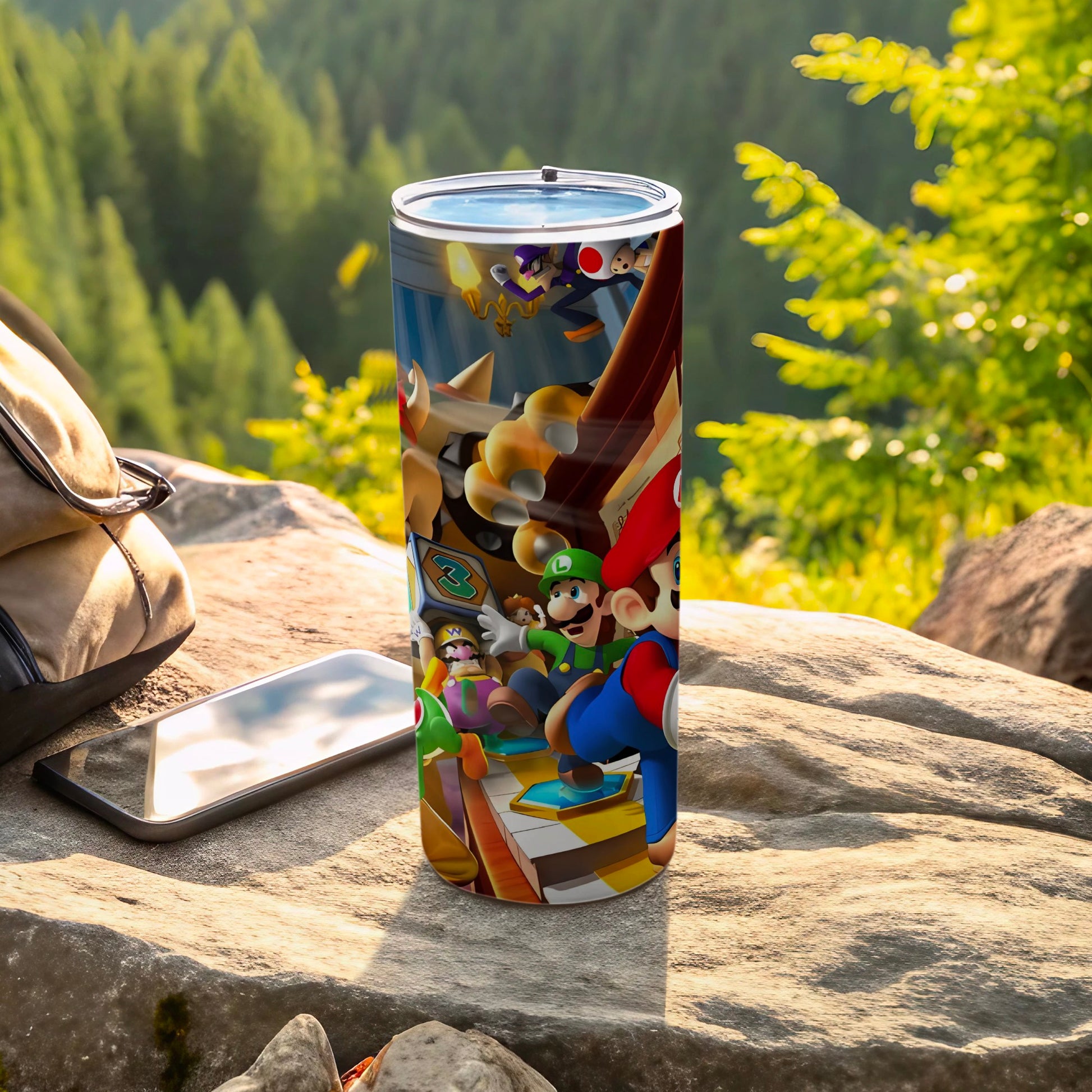 Colorful Adventure Design Insulated Stainless Steel Tumbler