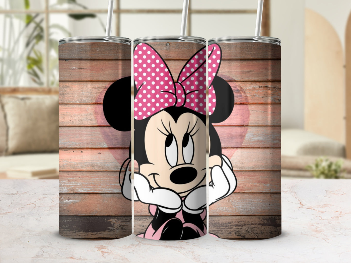 Cute Minnie Mouse Polka Dot Tumbler Ideal for Gifts