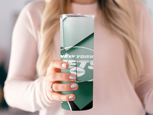 New York Jets Football Team Logo Abstract Art Tumblers