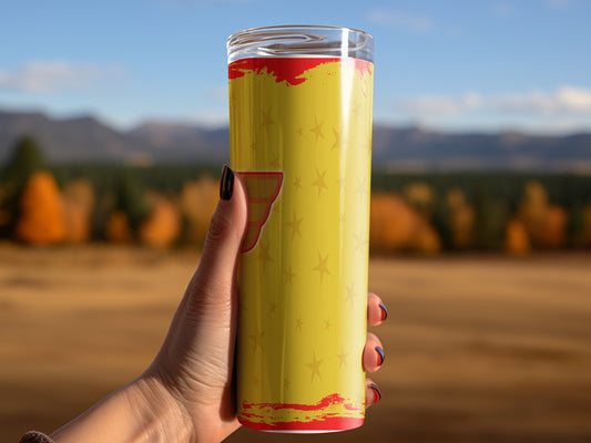 Wonder Woman Inspired Golden Stars Design for Your Drink Tumblers