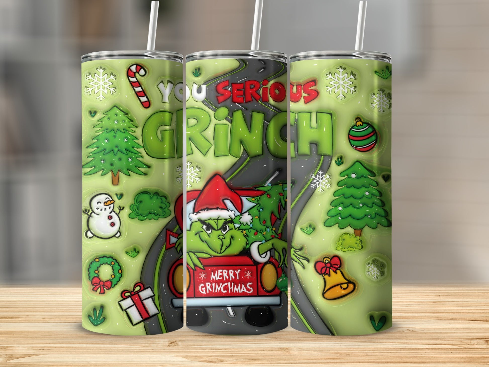 You Serious Grinch Merry Grinchmas tumbler product