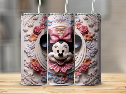 Minnie Mouse Floral Themed Tumbler Product