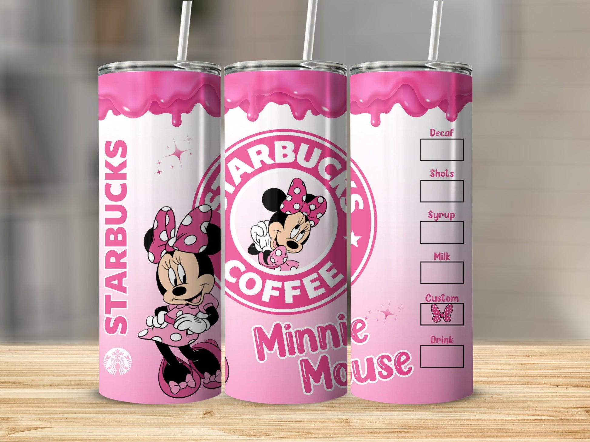 Minnie Mouse Starbucks Coffee Tumbler Cup 20oz