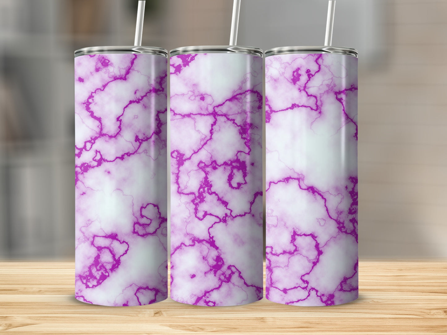 Purple Marble Texture Abstract Background Art Tumblers