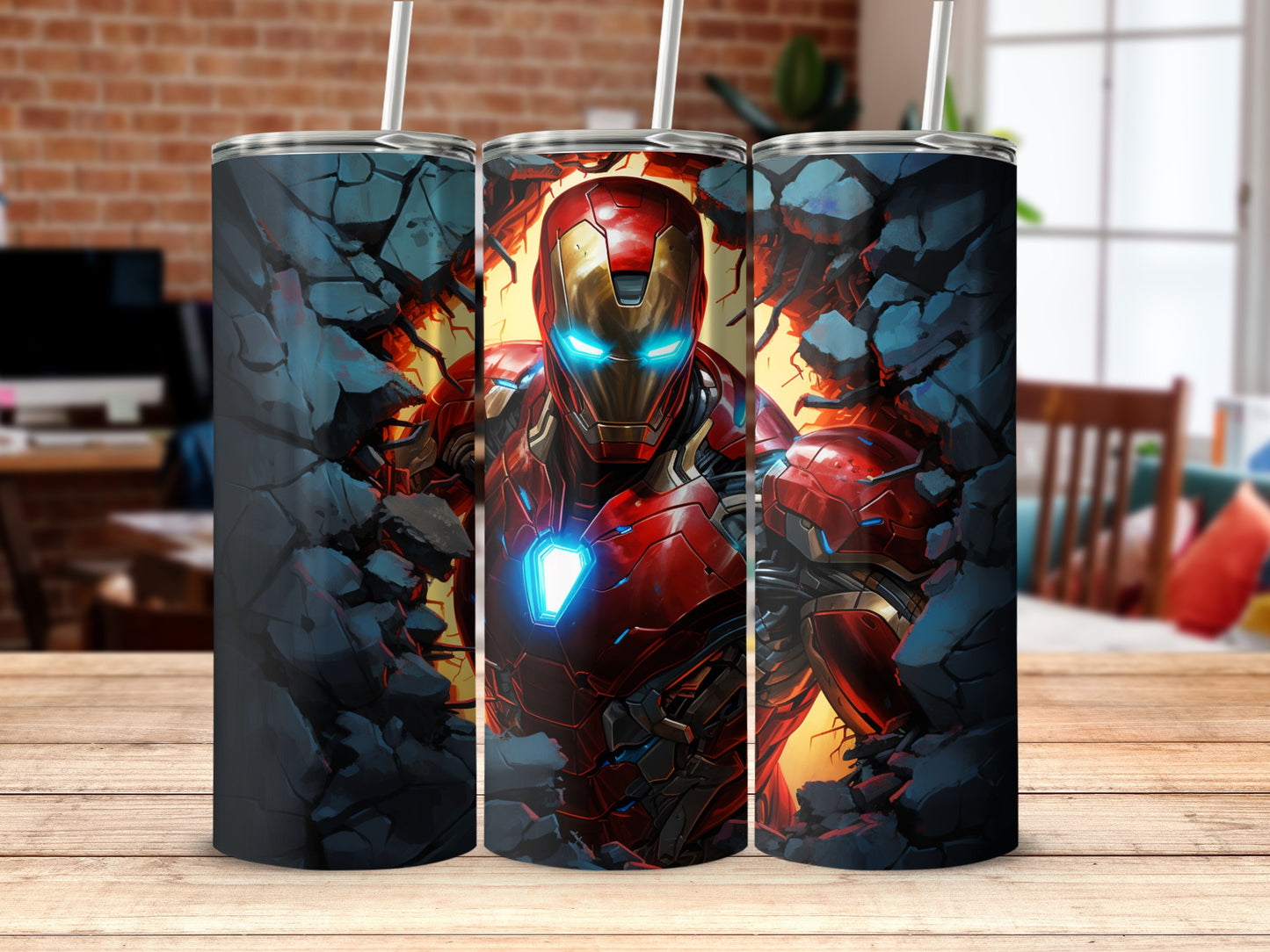 Superhero Tumbler with Vibrant Action Packed Design