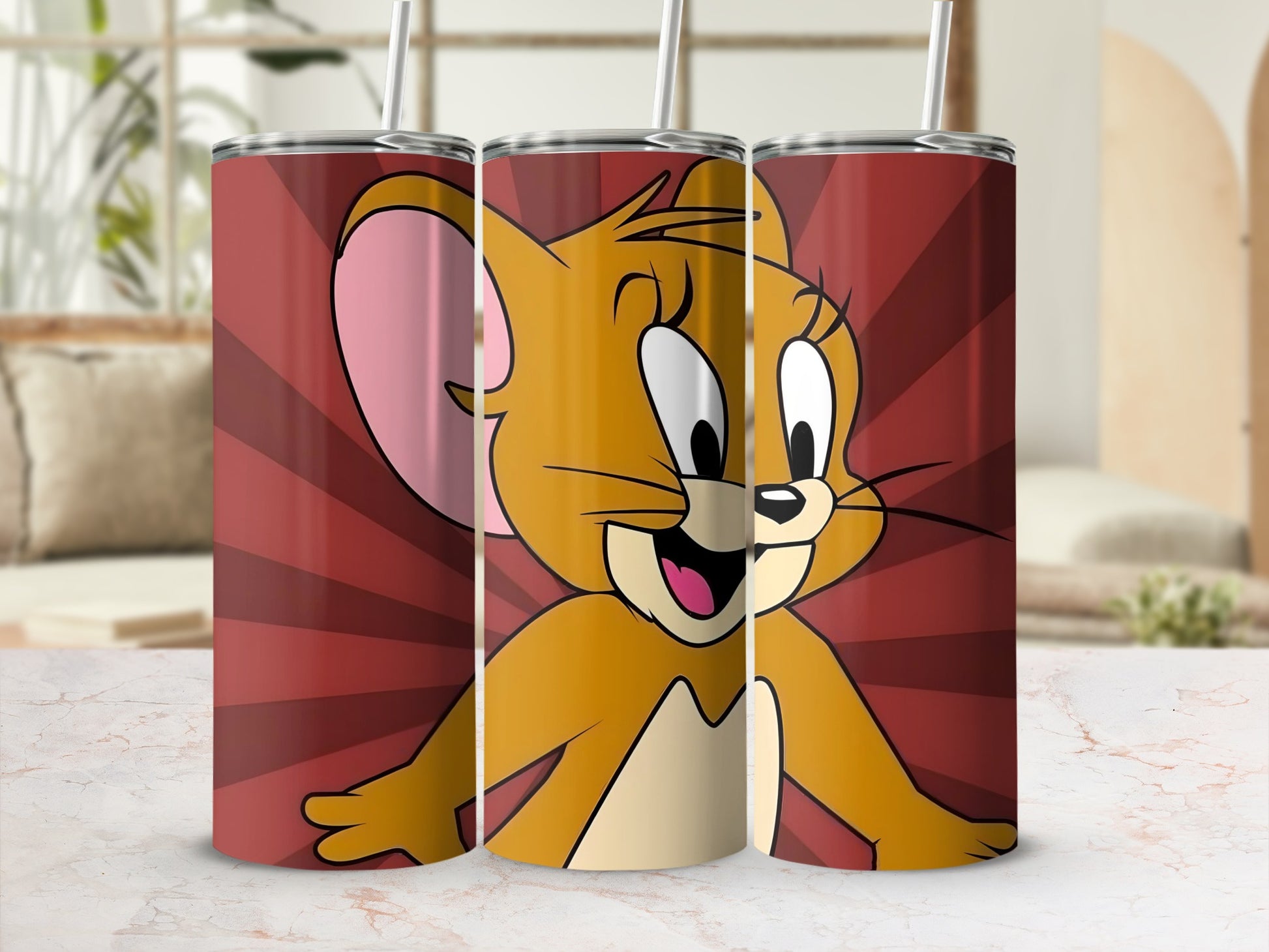 Cartoon Mouse Character Design Insulated Tumbler