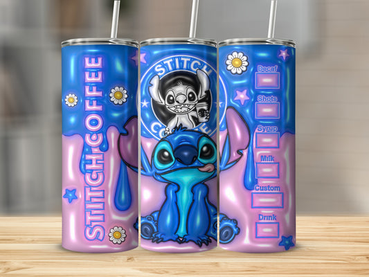 Personalized Stitch Coffee Tumbler for Custom Drinks
