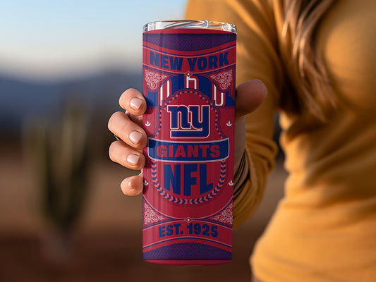 New York Giants Vintage Logo NFL Est. 1925 Tumbler