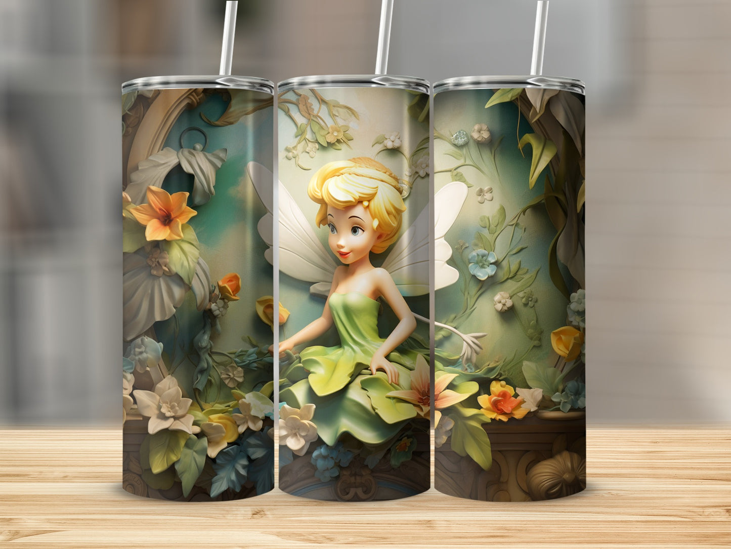 Enchanting Fairy Garden Themed Tumbler Cup Product